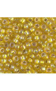 Miyuki rocailles Perlen 6/0 - Silverlined yellow ab 6-1006
